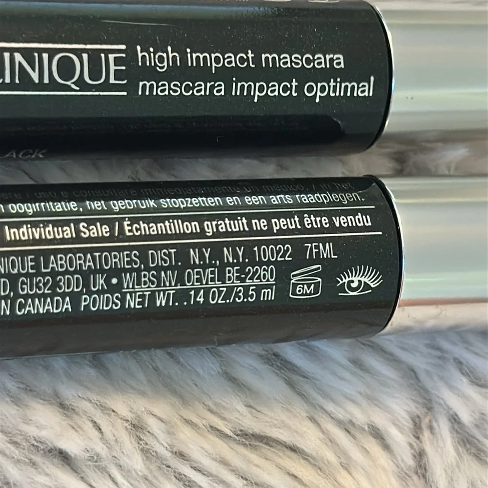 Clinique High Impact Mascara - Sample‎ Size 3.5 ml / .14 oz Lot of 2 Set